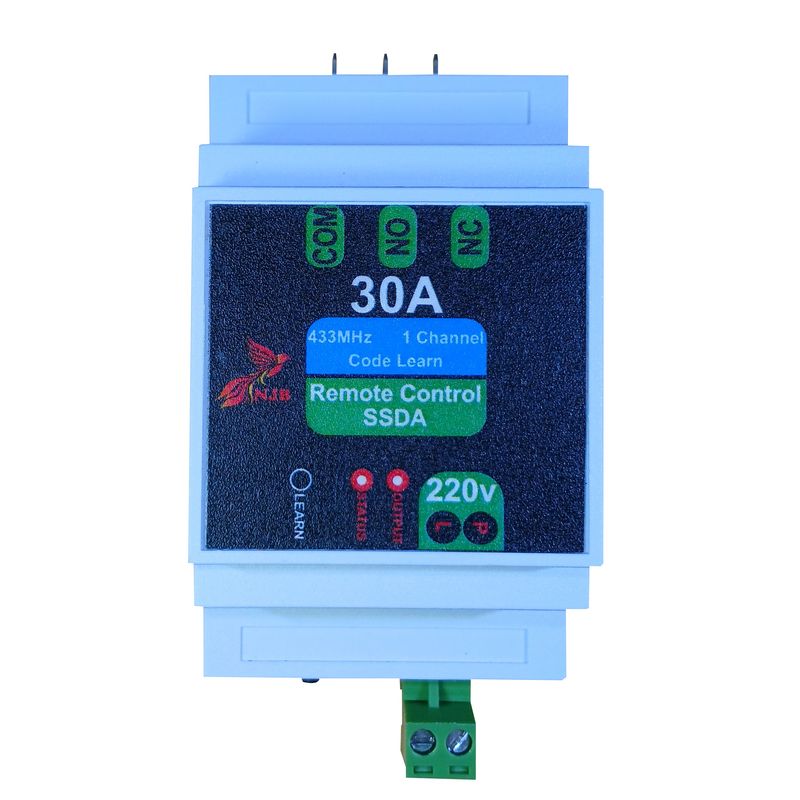 گیرنده و ریموت دربازکن تک کانال 30 آمپر ان جی بی مدل ssda_30a_1ch